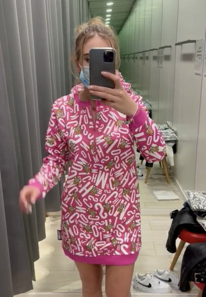Moschino Sweatshirt dress, xs, s, m, l, Xl pink