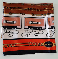 Intrend Marella silk scarf 120*120 cm orange