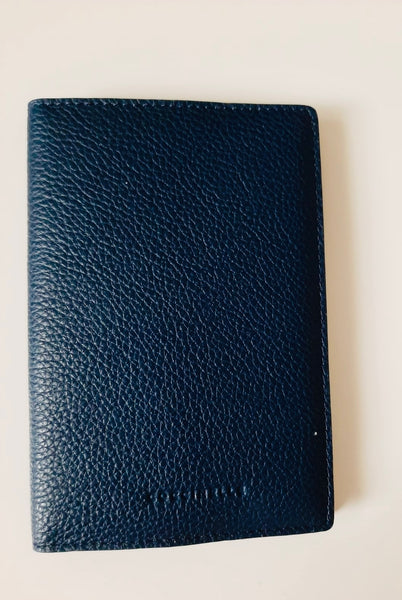 Y Coccinelle обложка на паспорт Темно-синий цвет натуральная кожа