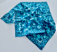 Intrend Max&Co silk scarf 66*66 cm green blue