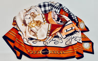 Intrend Marella silk scarf 120*120 cm orange
